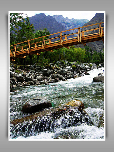 A beautyfull stream in Gilgit city 
